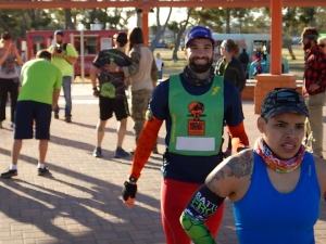 Dr. Red Tights Wesley Kerr rocking his Green WTM Sprint lap bib at BFX.