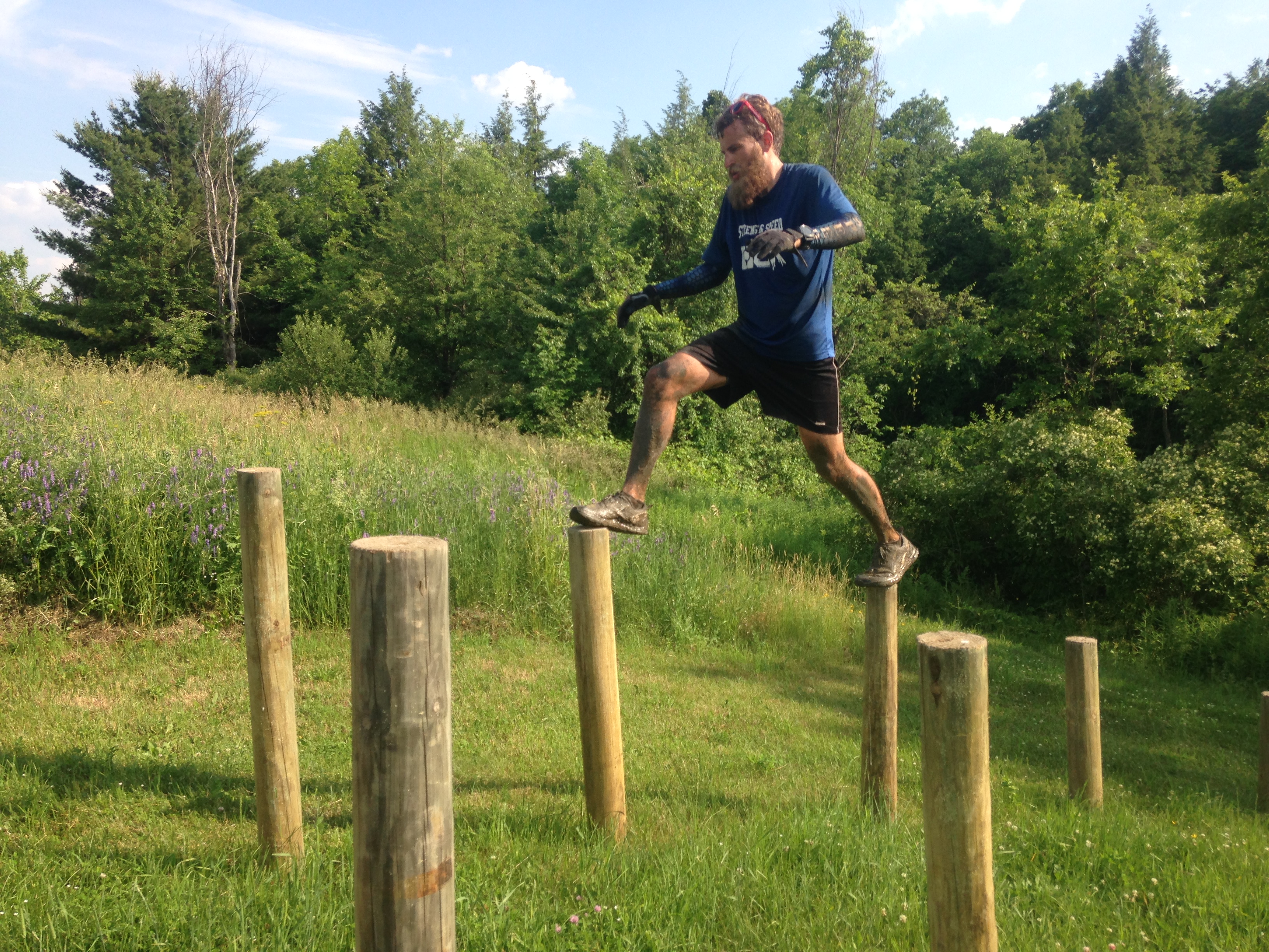 Jordan Smith was a crucial pacer during the event. He ran a total of 60 miles over four days of OCR.